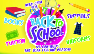 Need Cash for Back to School. Premier Credit Can help. Loan for any reason.